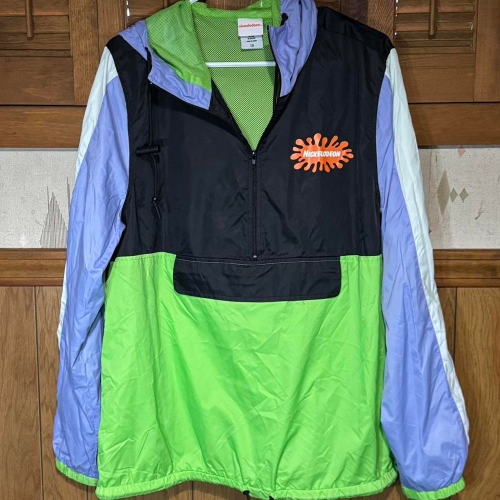 Nickelodeon windbreaker jacket Size Large